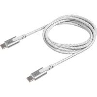 Xtorm USB-C auf USB-C PD Kabel, 2 Meter langes Schnellladekabel, knickfest, Weiß