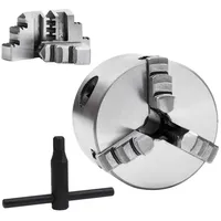 VidaXL 3-Backen-Drehfutter Selbstzentrierend 80 mm Stahl
