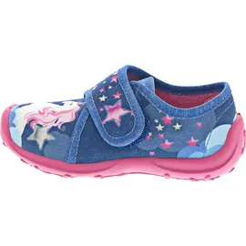 Fischer Schuhe Fischer Mädchen Boogy Hausschuh, Blaupink, 32 EU