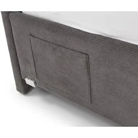Meise Möbel Polsterbett Cool 120 x 200 cm anthrazit ohne Lattenrost