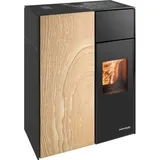 Haas+Sohn Pelletofen HSP 8 LUCCA II RLU tief-schwarz/Woodstone 8,5 kW