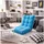 Hti-Living Relaxsessel Polyester 55 x 110 x 150 cm Türkis/Blau
