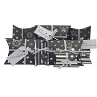 Frau WUNDERVoll® DIY Adventskalender zum Befüllen HoHoHo schwarz, silber