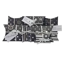 Frau WUNDERVoll® DIY Adventskalender zum Befüllen HoHoHo schwarz, silber