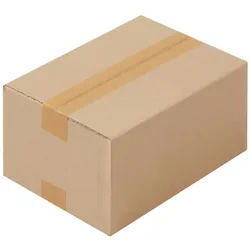 400 x Faltkarton (260 x 170 x 120 mm) stabil 1-wellig Versandkarton Päckchen DHL Hermes Schachtel Box Paket braun BB-Verpackungen