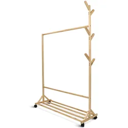 holz4home® Garderobenständer rollbar
