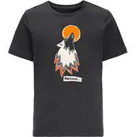 Jack Wolfskin T-Shirt »WOLF & VAN T B«, schwarz-weiß
