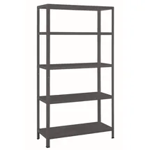 SCHULTE Regalwelt Grundregal Metall 190 cm x 100 cm x 45 cm schwarz