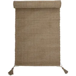 Bloomingville Teppich Karli aus Jute, L245xW75 cm, natur