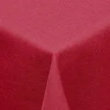 Textil Tischdecke Leinen-Optik 160x220cm oval mit Fleck-Schutz Bordeaux *abwaschbar* Farbe wählbar