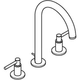 Grohe Atrio 20649, Rohrauslauf Hebelgriff warm sunset
