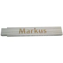 Heka Zollstock Markus 2 m, weiß