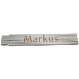 Heka Zollstock Markus 2 m, weiß
