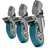 walimex pro pro 23094 Stativrollen Pro 7525 3er-Set 75mm (Stativfuss), Stativ Zubehör, Schwarz
