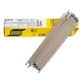 ESAB Basische Schweißelektrode, Esab, Modell Ok 48.00 Fi 3.2 Mm, Für Kohlenstoffstahl, Hoher Einbrand, Schlacke Leicht Zu Entfernen, Stabiler Lichtbogen, Aufmachung 6.0 Kg