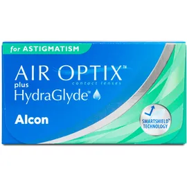 Alcon Air Optix plus HydraGlyde for Astigmatism (3er Packung) Monatslinsen (-5.75 dpt, Zyl. -1,75, Achse 130 ° & BC 8.7)