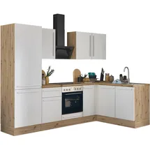 kochstation Winkelküche Florida L-Form 270 cm weiß