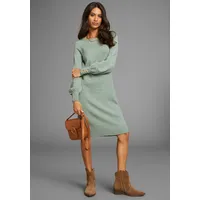 LAURA SCOTT Strickkleid Salbei 34