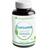 EnergyBalance Curcuma longa Bio Natürlich - Kurkuma Kapseln - zertifizierter Biologischer Anbau, Vegan, ohne Zusätze - 90 VegeCaps à 530 mg