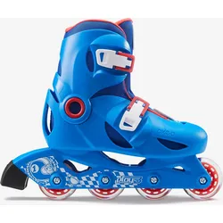 Inline Skates Inliner Play 3 Kinder blau/rot kobaltblau|BLAU|ROT 32/34