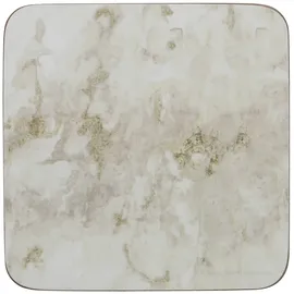 Creative Tops "Navy Marble" Bedruckte Premium-Getränkeuntersetzer mit Korkboden, 10,5 x 10,5 cm - Grau/Weiß (6er Set)