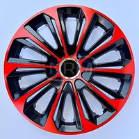NRM Radzierblende EXTRA Strong schwarz/rot 14 Zoll 4er Set
