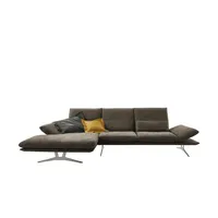 KOINOR Ecksofa aus Flachgewebe Francis ¦ braun ¦ Maße (cm): B: 314 H: 93 T: 159