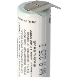 Saft LS14500 AA Ltihium Batterie 3,6 Volt mit Printanschluss, LS14500 LiSOCl2 2600mAh 1er Print - / 2er Print +