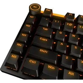 be quiet! Light Mount Silent Tactile UK ISO Tastatur mechanische Switches, schneller Tastenanschlag, 3 Schichten Dämmung, ab Werk geschmierte Schalter, Hot-Swap-Funktion, PBT-Double-Shot-Tastenkappen