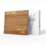 build-yours WordClock Jupiter Holz Optik - Moderne LED Wanduhr mit Wortanzeige - Digitale Wortuhr in Deutsch