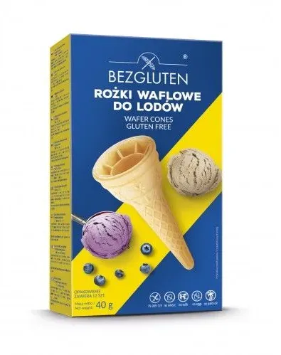 Bezgluten Eistüten Tulips glutenfrei 40 g