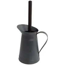 Redecker WC-Bürste mit Metallkanne Schwarz