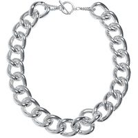 URBAN CLASSICS Unisex Halskette Flashy Chain Necklace silver one size