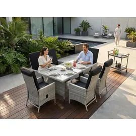 prestige home living outdoor Dining Set Sitzgruppe JUNIO aus Aluminium