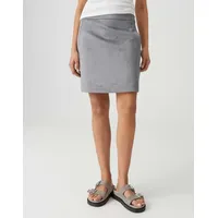 Opus Minirock Damen Veloursoptik Easy Grey 34