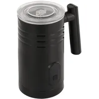 Elektrischer Milchaufschäumer für Kalte und Heiße Milch 350ml Kapazität Leiser Milchschäumer Automatischer Milchbereiter für Latte Cappuccino Schokolade und Kaffee (Schwarz)