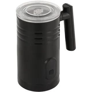 Elektrischer Milchaufschäumer für Kalte und Heiße Milch 350ml Kapazität Leiser Milchschäumer Automatischer Milchbereiter für Latte Cappuccino Schokolade und Kaffee (Schwarz)