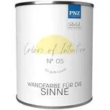 PNZ - Die Manufaktur Wandfarbe Colors of Intuition, reine Silikatfarbe, hochdeckend, große Farbtiefe gelb