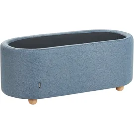 Beliani Polsterbank Hayward Blau 98 x 44 cm