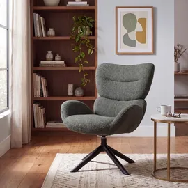 MCW Loungestuhl Q53 Chenille 420 g/m2 420 g/m2 70 x 80 x 70 cm Dunkelgrün drehbar