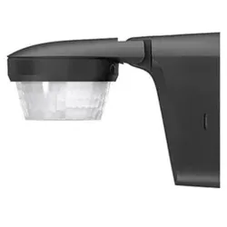 Theben 1010606 Bewegungsmelder für Wand-oder Deckenmontage, 220°, max. 16 m, schwarz, IP 55 theLuxa P220 BK