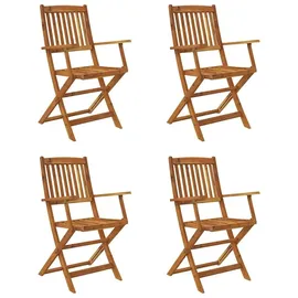 vidaXL Garten-Essgruppe 5-tlg. braun klappbar