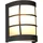 rl live your light Außenwandleuchte Edelstahl Glas 1x E27 schwarz matt
