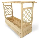 holz4home Pflanzkasten 128 x 103 x 44 cm Natur