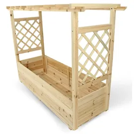 holz4home Pflanzkasten 128 x 103 x 44 cm Natur