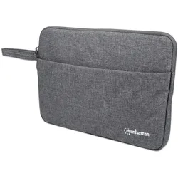 Manhattan Seattle Laptop Sleeve 14.5", Grey, Padded, Extra Soft Internal Cushion