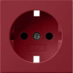 GIRA Abdeckung SCHUKO rot 0921108