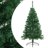 vidaXL Künstlicher Halb-Weihnachtsbaum mit Ständer Grün 150 cm PVC