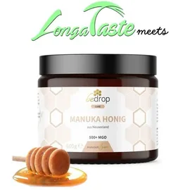 bedrop Manuka Honig 600g mit MGO 500+ Vorratsglas
