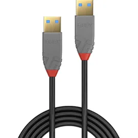 Lindy 36752 2m USB 3.2 Gen1 USB 3.0 - USB 3.1 Gen1) USB-A Stecker, USB-A Stecker 2.00 m